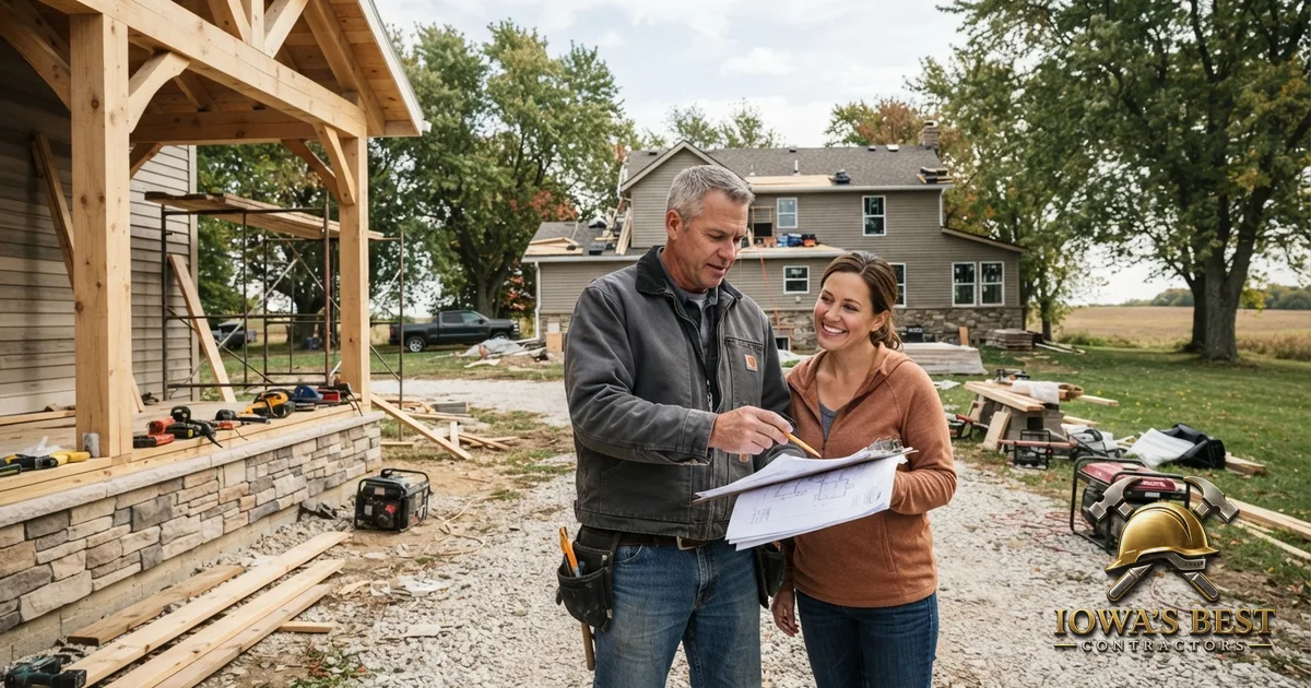 Editorial photograph illustrating how to Find the Best Contractor in Iowa (2026 Guide) — Iowa's Best Contractors