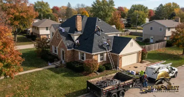 Editorial photograph illustrating how to Find the Best Roofing Companies in Iowa — Iowa's Best Contractors