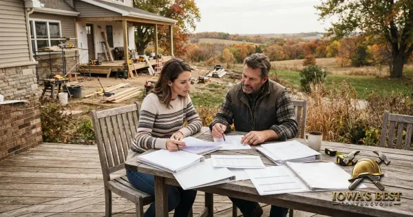 Editorial photograph illustrating how to Get and Compare Multiple Contractor Bids in Iowa — Iowa's Best Contractors
