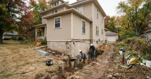 Editorial photograph illustrating Foundation Repair Cost in Iowa — Iowa's Best Contractors