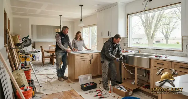 Editorial photograph illustrating Kitchen Remodel Cost in Iowa: What to Budget — Iowa's Best Contractors