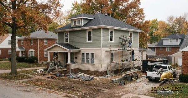 Editorial photograph illustrating Siding Replacement Cost in Iowa — Iowa's Best Contractors