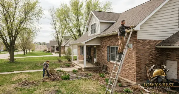 Editorial photograph illustrating Spring Home Maintenance Checklist for Iowa — Iowa's Best Contractors