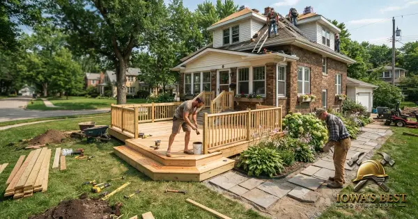 Editorial photograph illustrating 8 Summer Home Improvement Projects Worth Doing in Iowa — Iowa's Best Contractors