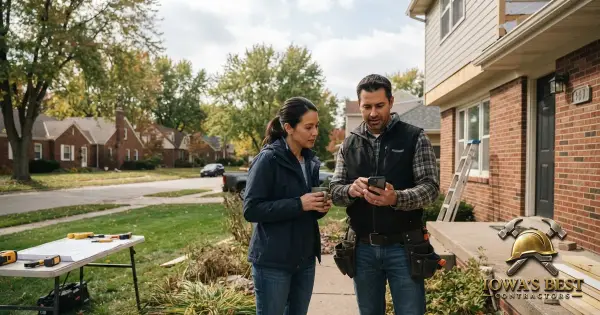 Editorial photograph illustrating how to Verify an Iowa Contractor's State Registration — Iowa's Best Contractors
