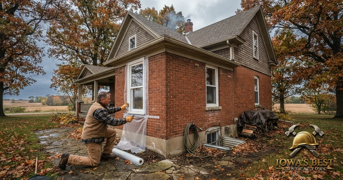 Editorial photograph illustrating how to Winterize Your Iowa Home Before the First Freeze — Iowa's Best Contractors